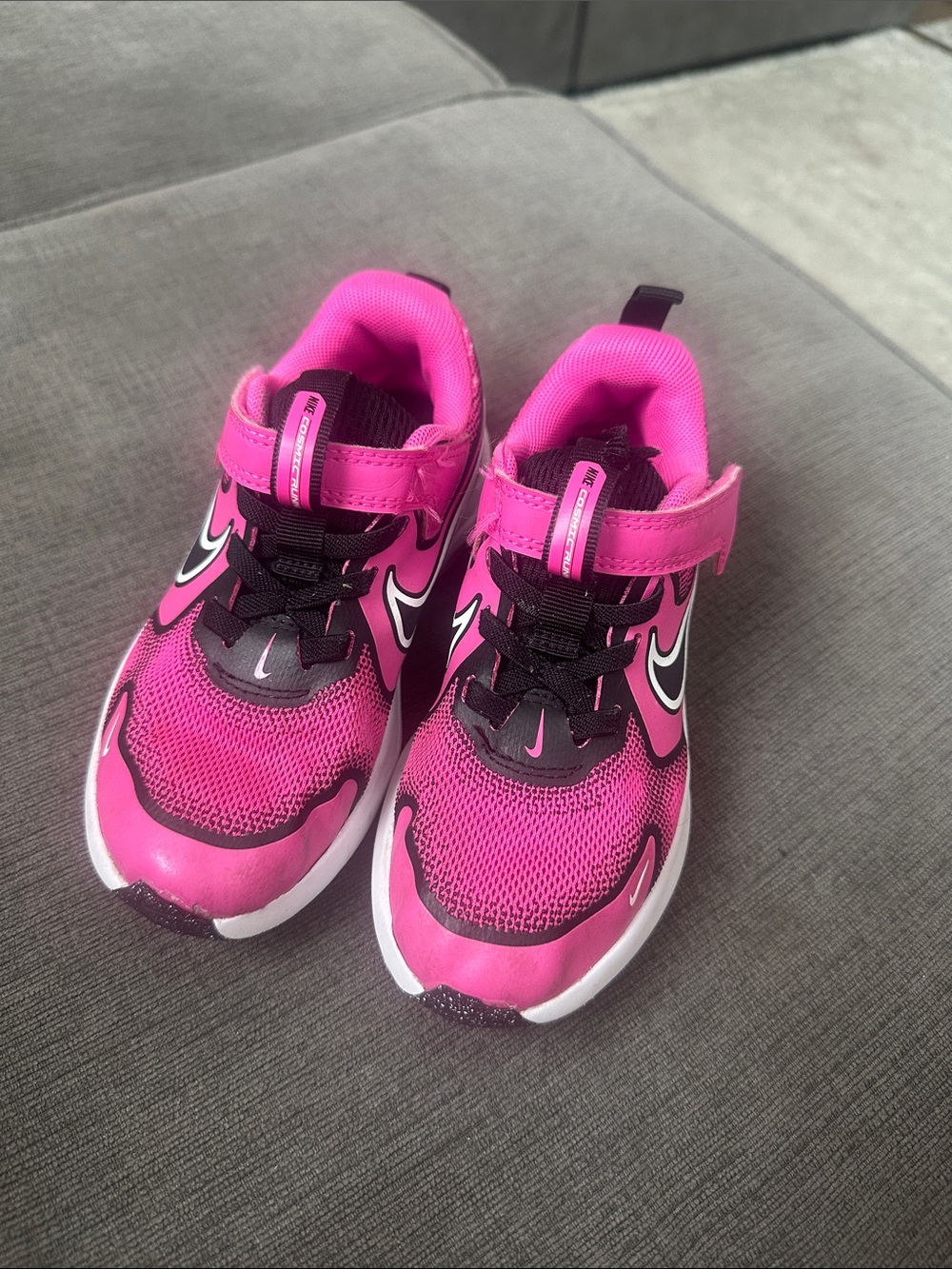 Nike Kids Pink and Black Athletic Sneakers